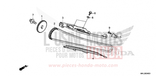 CHAINE A CAMES/TENDEUR NC750XDK de 2019